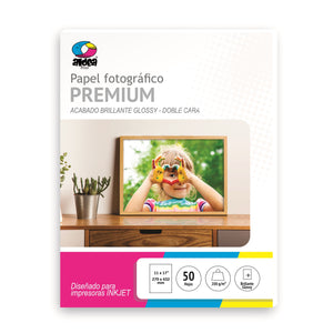 Papel fotográfico glossy brillante doble cara TABLOIDE 11x17